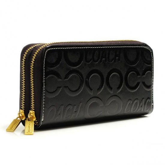 Coach In Signature Large Coffee Wallets BCY | Women
